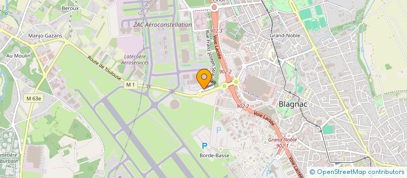 localisation de l'entreprise SATYS INDUSTRIES  BLAGNAC