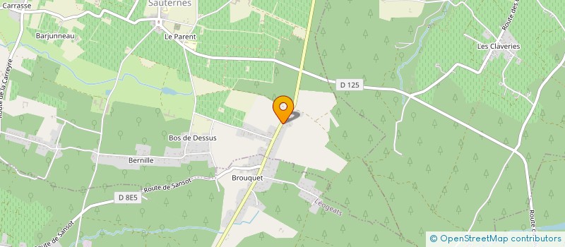 localisation de l'entreprise SAU.TER.LOC  SAUTERNES