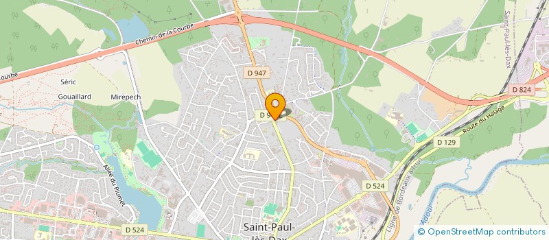 localisation de l'entreprise SAUBAGNE SARL  SAINT-PAUL-LES-DAX