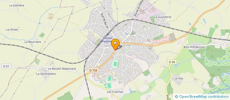 localisation de l'entreprise SAUBAS  SAINTE-PAZANNE