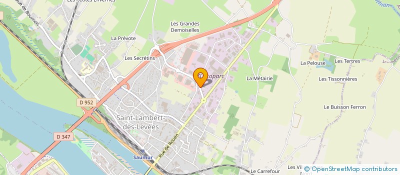 localisation de l'entreprise SAUBER à SAUMUR