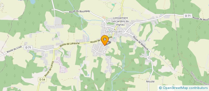 localisation de l'entreprise SAUBION SO COOL  SAUBION