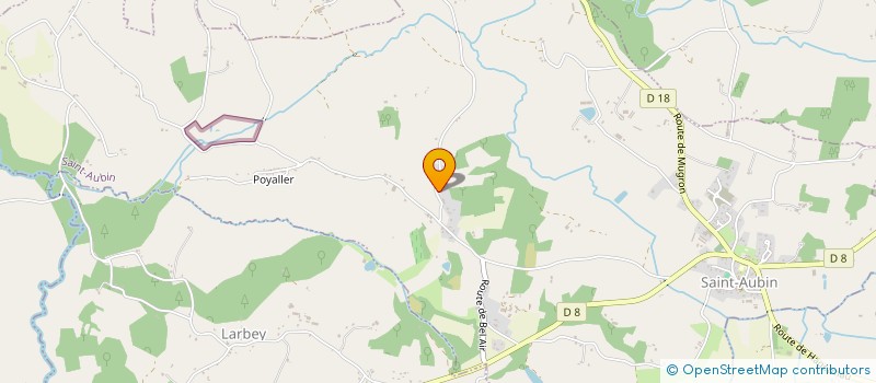 localisation de l'entreprise SAUBUSSE BROYAGE DE CHALOSSE  SAINT-AUBIN