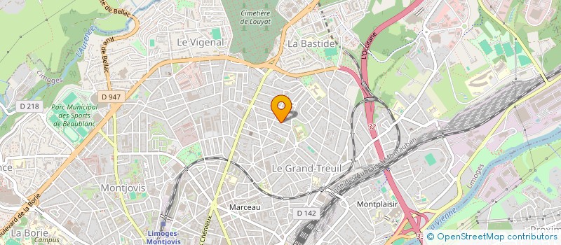 localisation de l'entreprise SAUCHA à LIMOGES