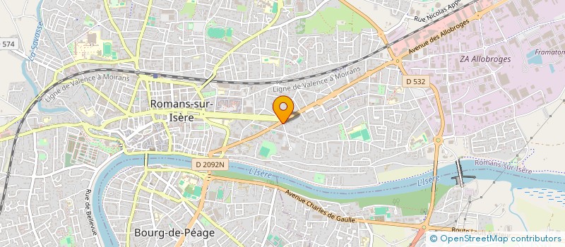 localisation de l'entreprise SAUDADE  ROMANS-SUR-ISERE