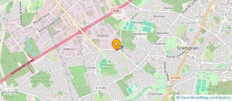 localisation de l'entreprise SAUDADE  GRADIGNAN