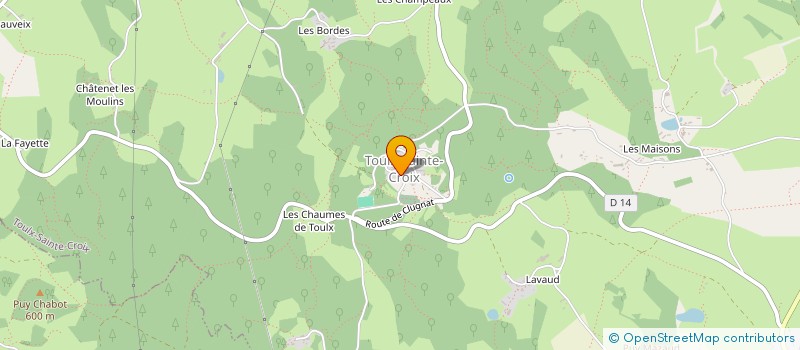 localisation de l'entreprise SAUDADE DA LUZ  TOULX-SAINTE-CROIX
