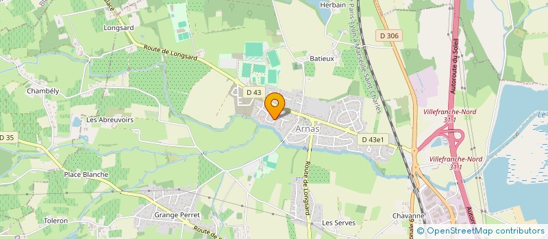 localisation de l'entreprise SAUDANA  ARNAS