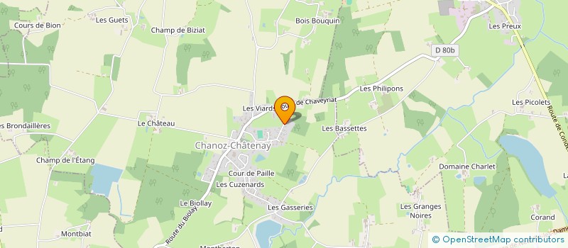 localisation de l'entreprise SAUDEBAZ à CHANOZ-CHATENAY