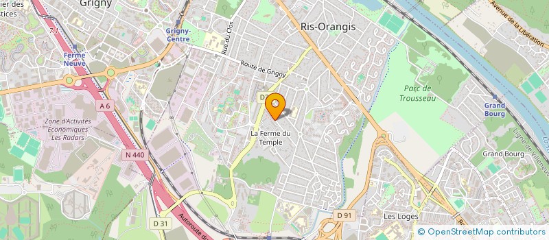 localisation de l'entreprise SAUDIGO à RIS-ORANGIS