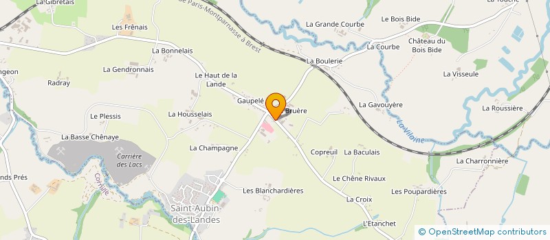 localisation de l'entreprise SAUDRAIS FILS  SAINT-AUBIN-DES-LANDES