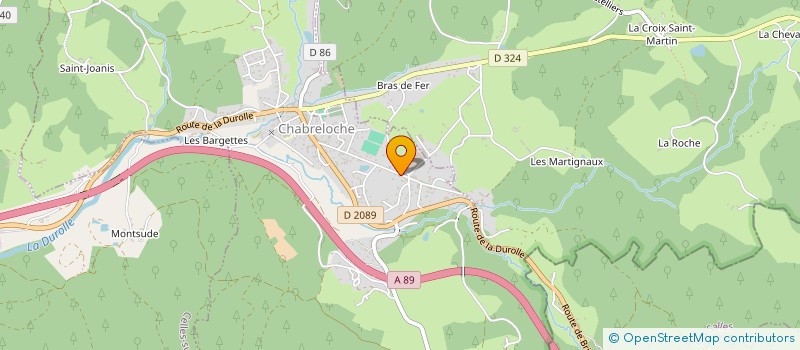 localisation de l'entreprise SAUFAX à CHABRELOCHE
