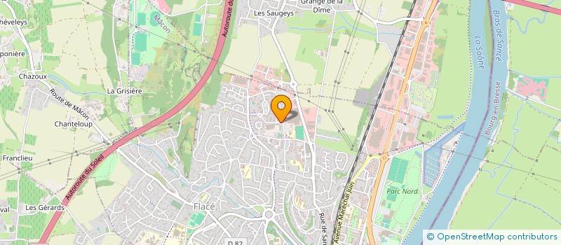 localisation de l'entreprise SAUGERAIES DISTRIBUTION à MACON