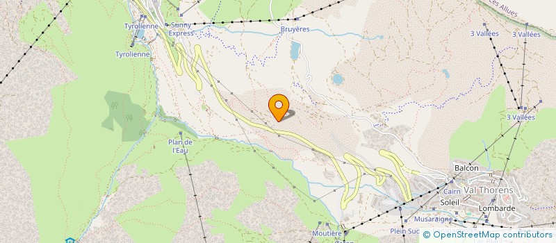 localisation de l'entreprise SAUGIER VAL THORENS  LES BELLEVILLE