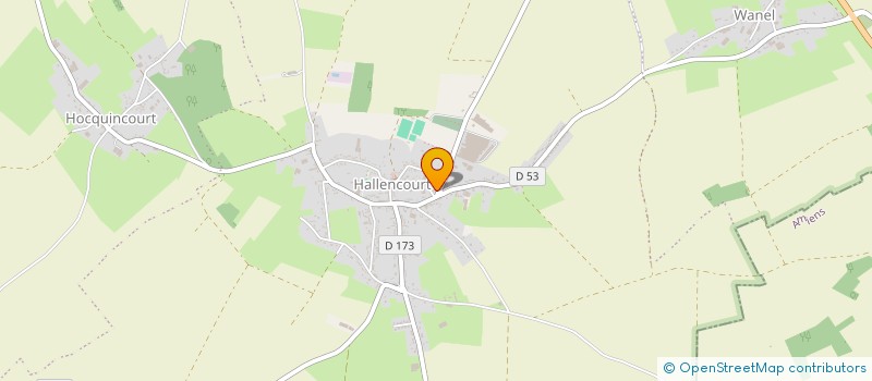 localisation de l'entreprise SAUGURET L&S  HALLENCOURT