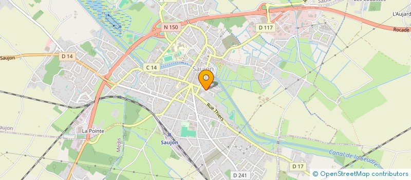localisation de l'entreprise SAUJON AUTO BILAN à SAUJON