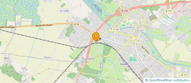 localisation de l'entreprise SAUJON JEFP à SAUJON