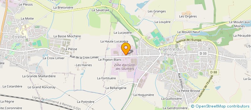 localisation de l'entreprise SAUL  ARGENTRE-DU-PLESSIS