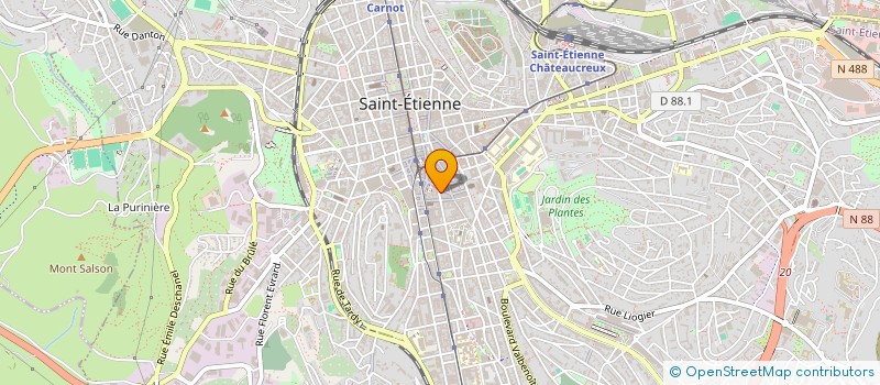 localisation de l'entreprise SAUL DISTRIB  SAINT-ETIENNE