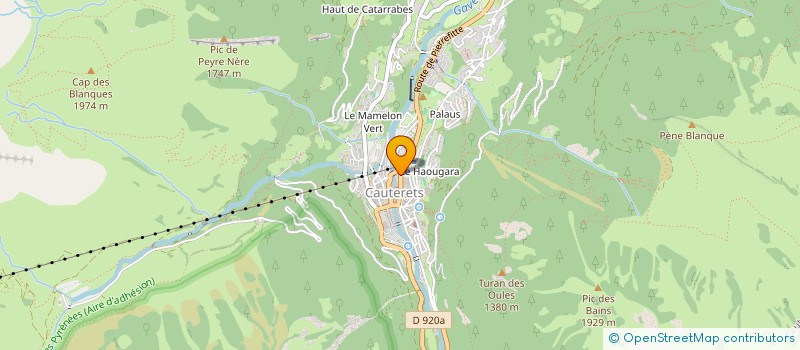 localisation de l'entreprise SAULANDA  CAUTERETS