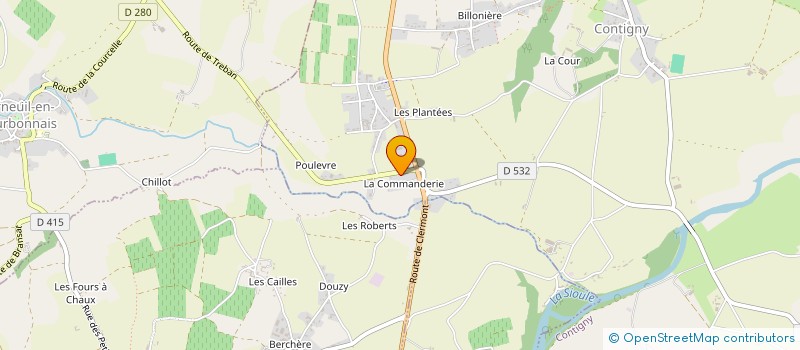 localisation de l'entreprise SAULCET  CONTIGNY