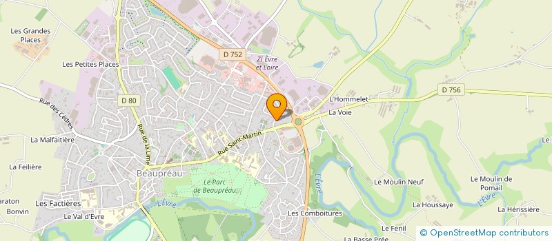 localisation de l'entreprise SAULE ENERGIE  BEAUPREAU-EN-MAUGES