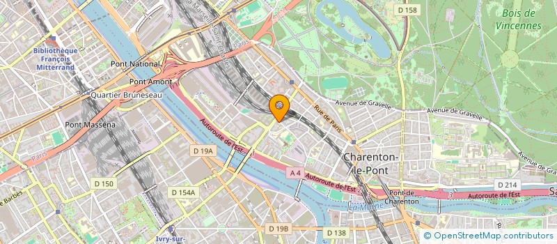 localisation de l'entreprise SAULE ET SILEX  CHARENTON-LE-PONT