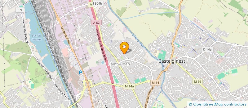 localisation de l'entreprise SAULIERE & LOUGE  CASTELMAUROU