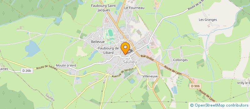 localisation de l'entreprise SAULIEU OPTIQUE  SAULIEU