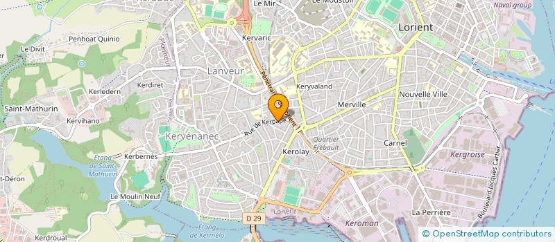 localisation de l'entreprise SAULNIER CHARLES à LORIENT