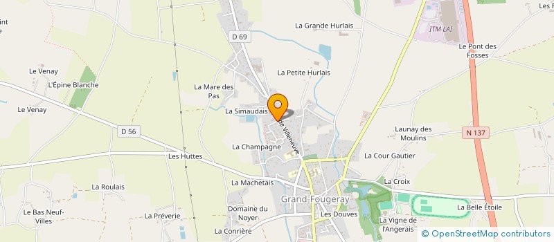 localisation de l'entreprise SAULNIER LE MOAN  GRAND-FOUGERAY