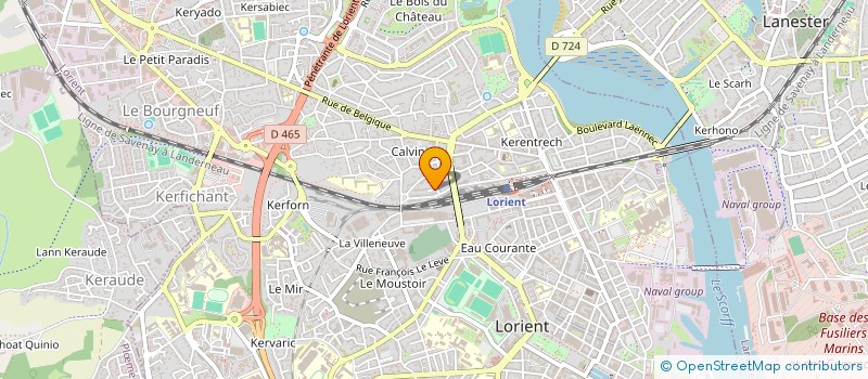 localisation de l'entreprise SAULNIER-LE VAILLANT  LORIENT