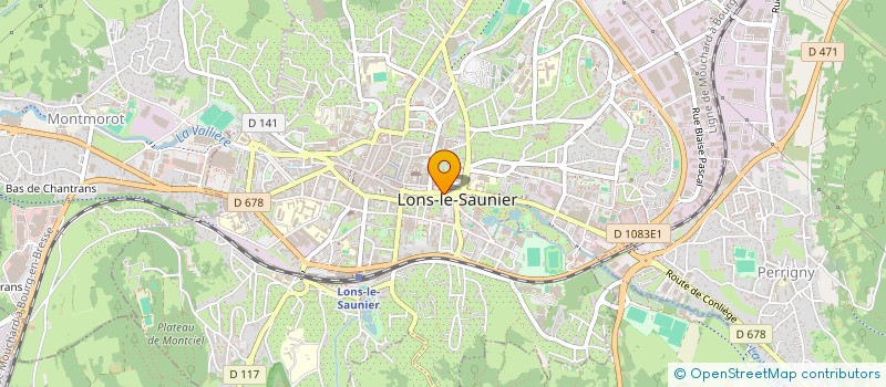 localisation de l'entreprise SAULNIER-LOMBARDOT à LONS-LE-SAUNIER