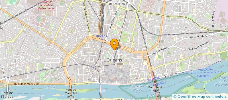 localisation de l'entreprise SAULNIER - PONROY ET ASSOCIES MANDATAIRES JUDICIAIRES à ORLEANS