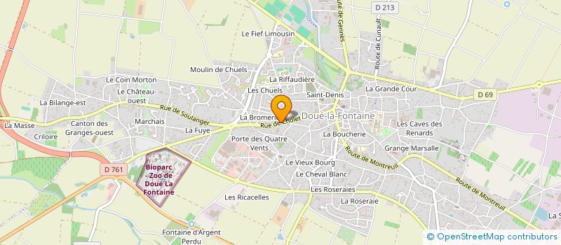 localisation de l'entreprise SAULOUP-VERON  DOUE-EN-ANJOU