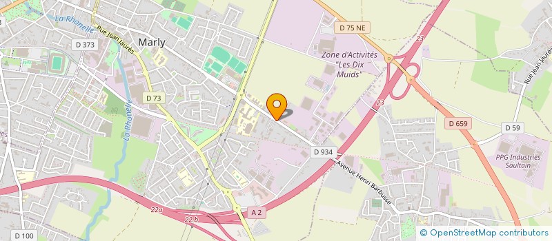 localisation de l'entreprise SAULTAIN 17 à MARLY