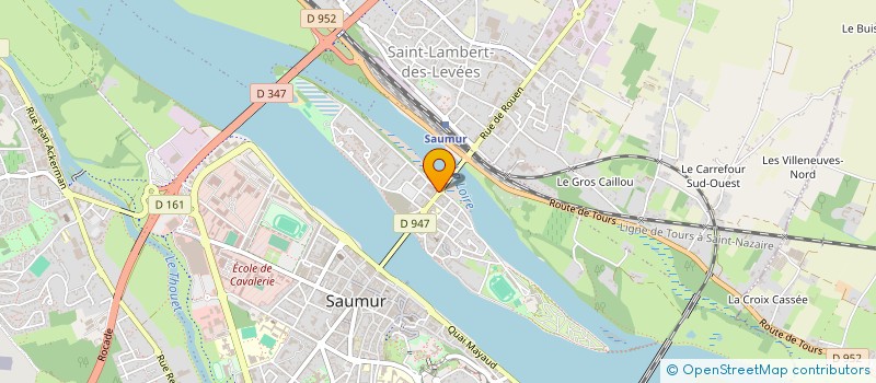 localisation de l'entreprise SAUM à SAUMUR