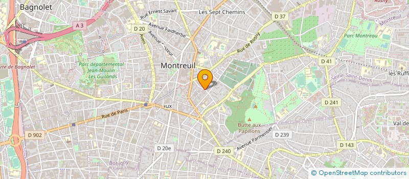 localisation de l'entreprise SAUMA à MONTREUIL
