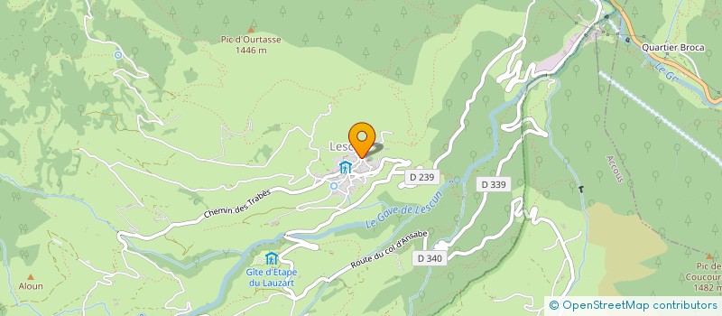 localisation de l'entreprise SAUMA  LESCUN