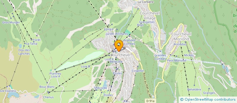 localisation de l'entreprise SAUMADE ET CIE à COURCHEVEL
