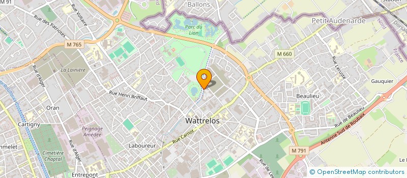 localisation de l'entreprise SAUMAN FINANCE à WATTRELOS