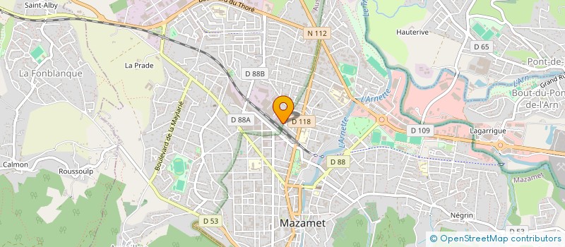 localisation de l'entreprise SAUMANET  MAZAMET