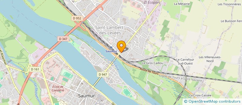 localisation de l'entreprise SAUMUR COIFFURE  SAUMUR