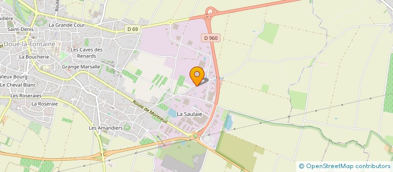 localisation de l'entreprise SAUMUR INDUSTRIE  DOUE-EN-ANJOU