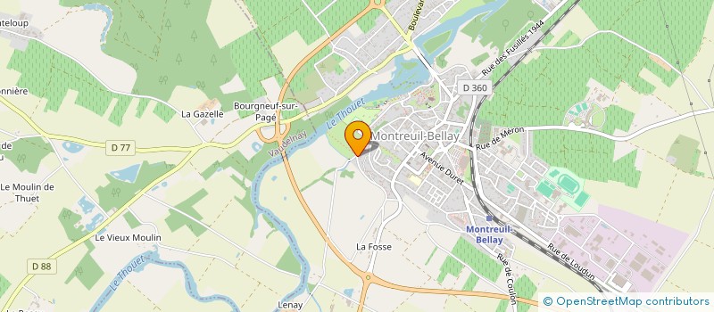 localisation de l'entreprise SAUMUROIS-ANTENNES-SERVICES à MONTREUIL-BELLAY