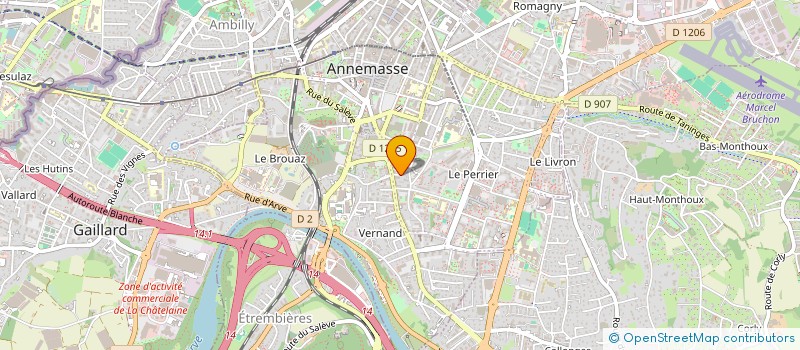 localisation de l'entreprise SAUNALP à ANNEMASSE