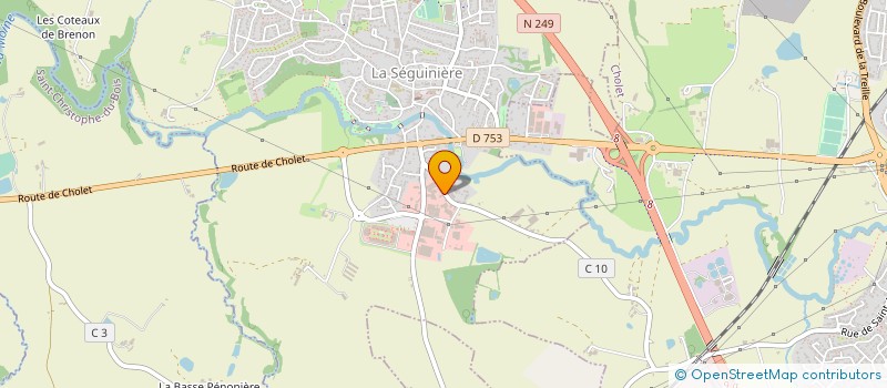 localisation de l'entreprise SAUNE 49  LA SEGUINIERE