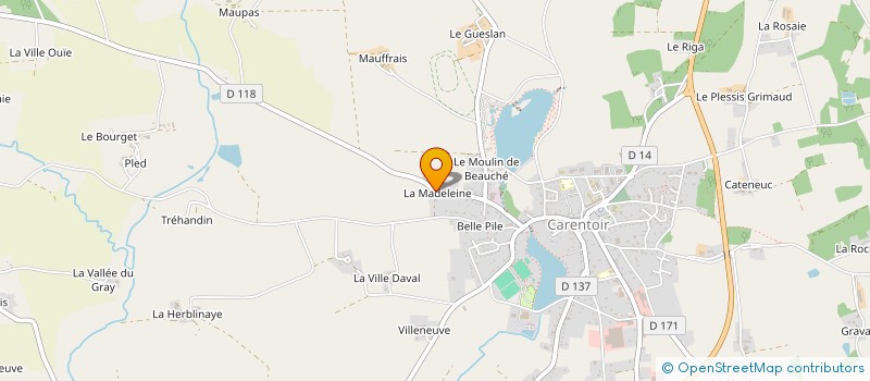 localisation de l'entreprise SAUNEUF HEISS à CARENTOIR