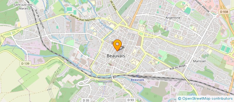 localisation de l'entreprise SAUNIER - DELEGLISE à BEAUVAIS