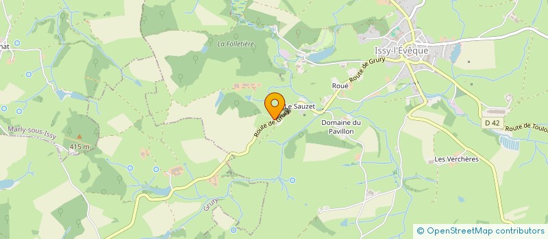 localisation de l'entreprise SAUNIER GERARD ET ISABELLE  ISSY-L EVEQUE